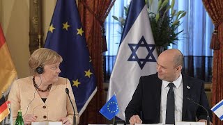 Merkel Abschied in Israel [upl. by Samohtnhoj]