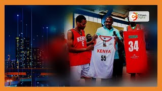 Kenya Mens National Basketball team the Morans receives two sets of playing kit [upl. by Craggie]