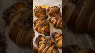 How to make CookiesCroissant breakfastcroissant shortvideo food shorts ytshorts yt viralvideo [upl. by Okiron]