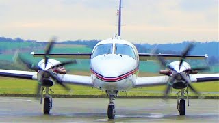 PIPER PA31T CHEYENNE IIXL dual PT6 Start up Jetprop Sound Taxy Take off 1981 DINFO Reichelsheim [upl. by Pontus]