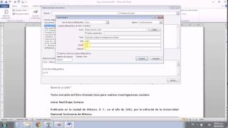 Registro de bibliografía en Formato APA en Word Libros Ver 6 [upl. by Stronski]