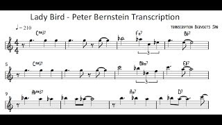 Lady Bird  Peter Bernstein Transcription [upl. by Parette]