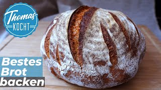 Das beste Brot mit 15 Minuten Arbeit 8 Stunden Schlaf und 50 Minuten backen [upl. by Pius]