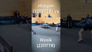 🚀Mit Beinarbeit zum Sieg  Hübgen2308TTR vs Wosik2311TTR tischtennis pingpong sports [upl. by Hyrup844]