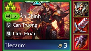 KÍCH HOẠT HECARIM 5 ẤN CHÍNH NẾU AE CÓ NHIỀU ITEM VÌ NÓ RẤT LỎ   TFT SET 12  ĐTCL 12 [upl. by Anrahs629]