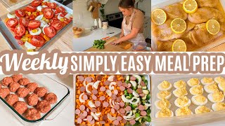 5 Day Family Meal Prep Simply Easy Recipes for the Week Ahead [upl. by Htur]