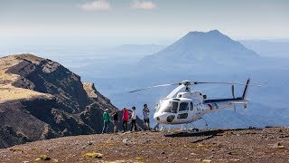 Mt Tarawera Helicopter Tour with Volcano Landing [upl. by Magree]