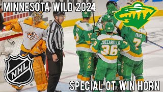 Minnesota Wild 2024 Special OT Win Horn [upl. by Ariaek]