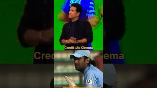 Sachin Tendulkar about MS Dhoni🩵CreditJioCinema [upl. by Teemus]