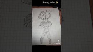 drawing Ballora from fnaf✨fnafballoraartdrawingytshort tell me in the comments if u like it [upl. by Eixid]