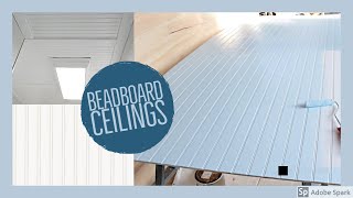 How to Install Beadboard to a Ceiling Yourself  EASY [upl. by Steinberg]