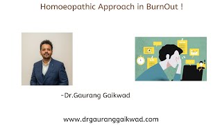 BurnOut and its Homoeopathic Approach [upl. by Bever]