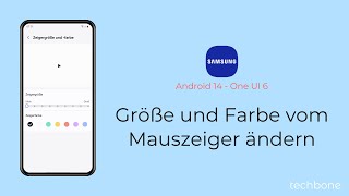 Größe und Farbe vom Mauszeiger ändern  Samsung Android 14  One UI 6 [upl. by Caylor]