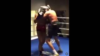 The alleged sparring that saw Tyson Fury get the cut that cancelled the Oleksandr Usyk fight [upl. by Isiad186]