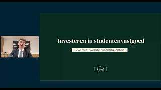 Webinar Fjord RED  Investeren in studentenvastgoed [upl. by Idnal237]