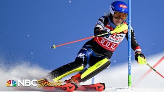 MIKAELA SHIFFRIN IS BACK dominating slalom run in return from injury seals 96th WC win  NBC Sports [upl. by Ettenahs661]