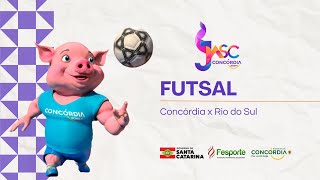 JASC 2024  FUTSAL MASCULINO  CONCÓRDIA x RIO DO SUL [upl. by Ludovick]