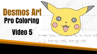 How to Create Desmos Art 5  Professional Graphing and Coloring  Step by Step Guide [upl. by Leahcimsemaj]