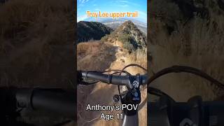 upper Troy Lee trail Steep loose and rutted but man what a view  Corona 11yo mtb [upl. by Dustan]