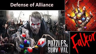 Puzzles amp Survival Defense of Alliance [upl. by Llerred]