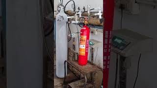 CO2 fire extinguisher refilling plant [upl. by Wallford]