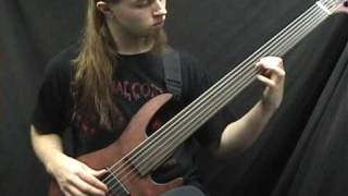 Obscura Anticosmic Overload on bass guitar [upl. by Fianna]