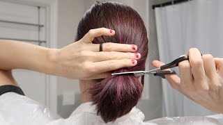 HOW I CUT amp LAYER MY HAIR AT HOME » diy long layers haircut [upl. by Neoma282]