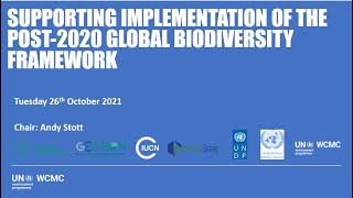 CBD Webinar  Supporting Implementation of the Post2020 Global Biodiversity Framework English [upl. by Annaerdna]