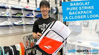 Babolat Pure Strike Backpack review by pdhsportscom [upl. by Adnyl]