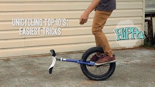 Unicycle Top 10s  Easiest Tricks [upl. by Cressida]