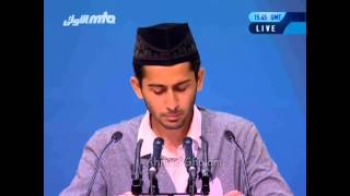 Hum To Rakhte Hai Musalmano Ka Deen  Nazam  Jalsa Salana Germany 2013  Nooruddin Ashraf [upl. by Emiolhs]