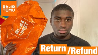 HOW TO RETURN TEMU ITEMS  refund method  EASY STEP BY STEP [upl. by Stesha]