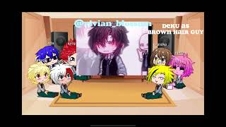 mha react to deku as random gacha tiktok [upl. by Ahsas]