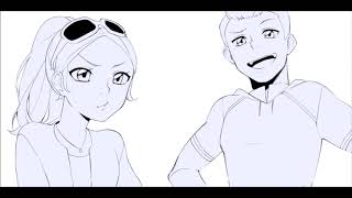 Porcelain face  miraculous ladybug animatic lukanette [upl. by Platto]