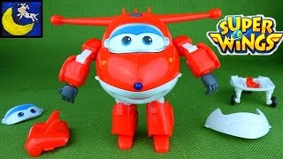 Super Wings Toys Transform N Talk Jett Take Apart Mix N Match Airplane and Bot from Sprout Channel [upl. by Sinclair]