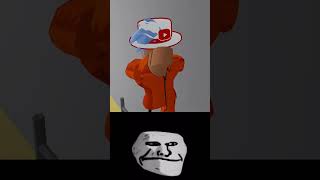 Roblox 9001 IQ Moment Troll Face Meme shorts [upl. by Ahcilef]