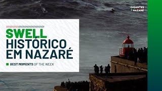 Lucas Chumbo em sessão histórica nas ondas Gigantes de Nazaré 🏄🏾‍♂️ [upl. by Neeruan]