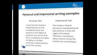 Tutorial 3 Impersonal writing [upl. by Aissak]