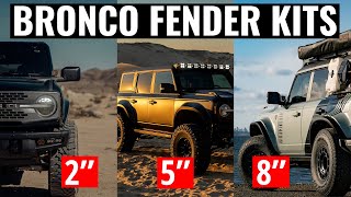 FORD BRONCO FENDER KITS  2quot vs 5quot vs 8quot [upl. by Tutto672]