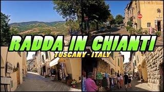 RADDA IN CHIANTI walking tour  Tuscany Italy 4k [upl. by Bonns]