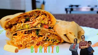 Mexican Bean Burrito  Veg Burritos Recipe from Scratch [upl. by Button]