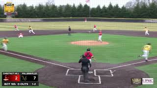 Highlights Millersville Baseball vs Chestnut Hill March 2 2023 DH [upl. by Ainotahs]