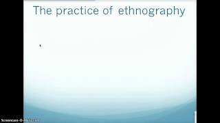 Introduction to Ethnographic Methods [upl. by Ellenehc]