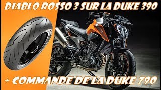 Diablo Rosso 3 sur la Duke 390  Commande de la Duke 790 [upl. by Amersham]