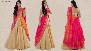 How To Drape Your Saree With A Lehenga  Silk Saree Hack [upl. by Jock630]