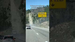 Truck Fails to Drive up Heavily Inclines Truck Ramp on Highway  1523534 [upl. by Giuseppe650]