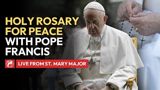 LIVE  Holy Rosary for Peace with Pope Francis  October 6th 2024 [upl. by Eerej]