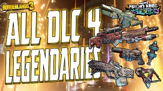 Borderlands 3  ALL DLC 4 LEGENDARY ITEMS  Fantastic Fustercluck [upl. by Aneelak226]