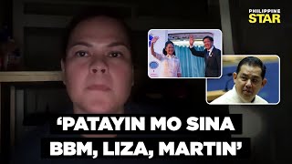 Duterte Kapag pinatay ako patayin mo sina BBM Liza at Martin Romualdez [upl. by Grantley]