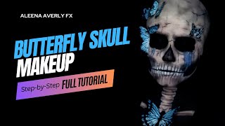 Butterly Skull Halloween Makeup Tutorial [upl. by Ralph286]